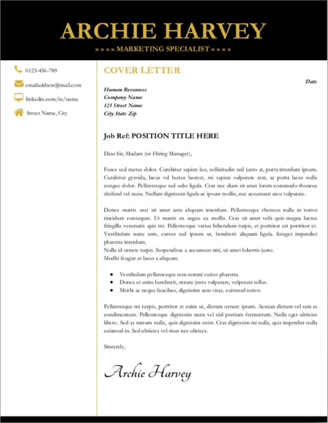 25 Free Cover Letter Templates For Google Docs intended for Google Cover Letter Template