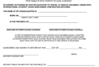 25+ Notarized Letter Templates & Samples (Writing Guidelines) throughout Notarized Letter Template For Child Travel