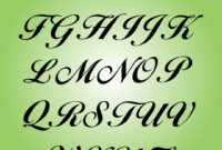6 Best Printable Large Script Letters – Printablee with Fancy Alphabet Letter Templates