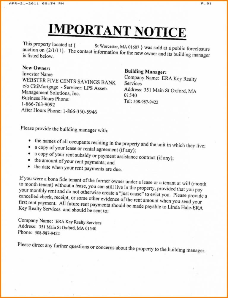 9 Foreclosure Letter Template Mael Modern Decor Default pertaining to Notice Of Default Letter Template