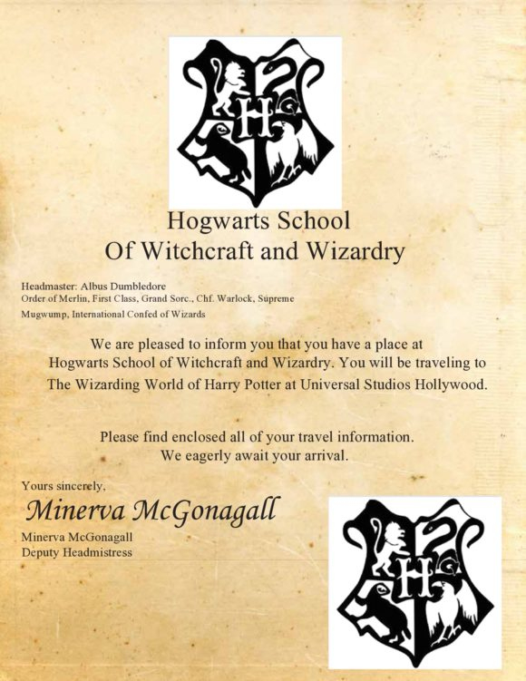 9 Harry Potter Hogwarts Letter Template - Free Popular intended for Harry Potter Letter Template