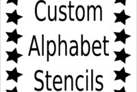 Alphabet Stencil Letter Stencil Any Font Small To Large intended for Large Letter Templates