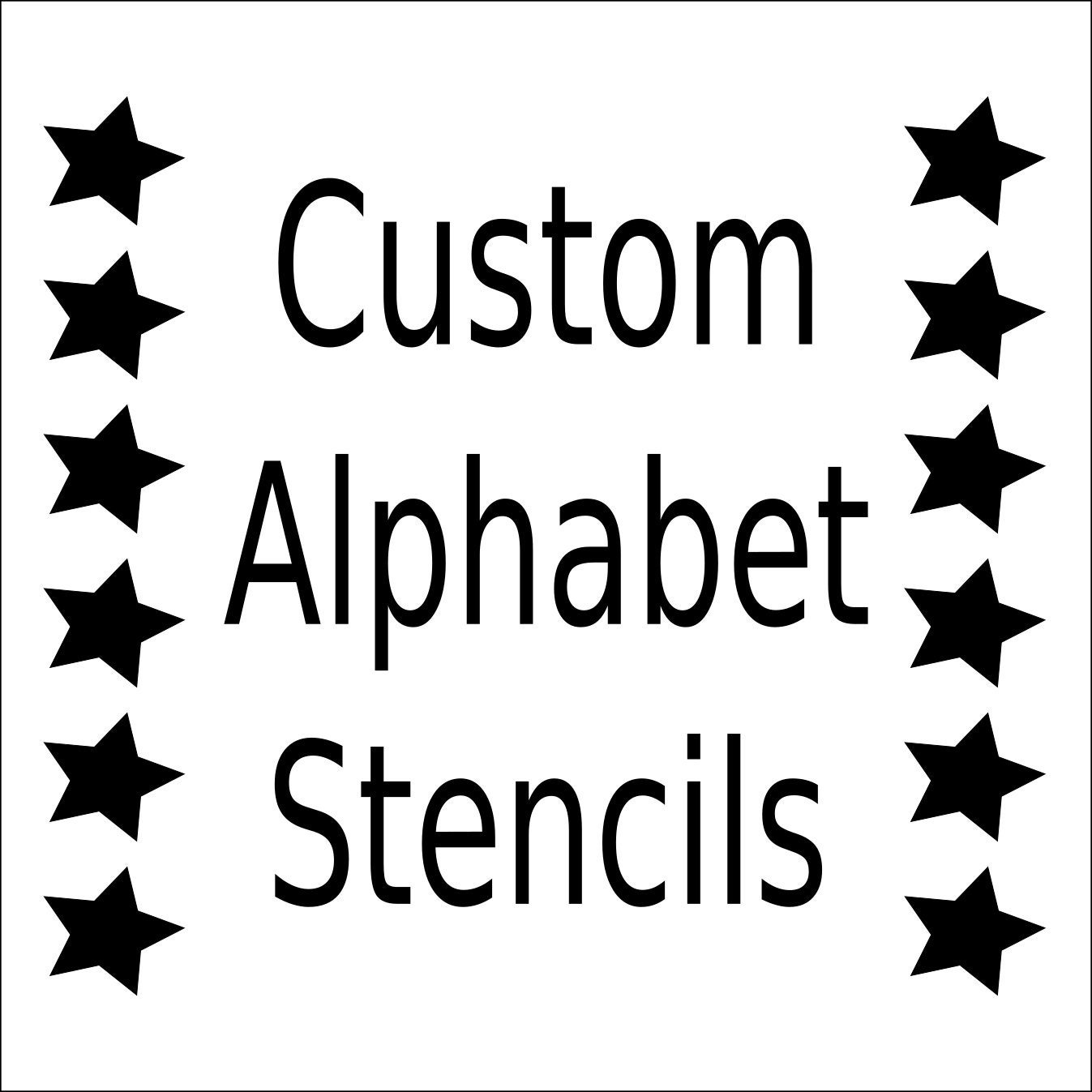 Alphabet Stencil Letter Stencil Any Font Small To Large intended for Large Letter Templates