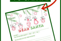 Blank Letter To Santa Template {Free Printable!} – What for Free Printable Letter From Santa Template