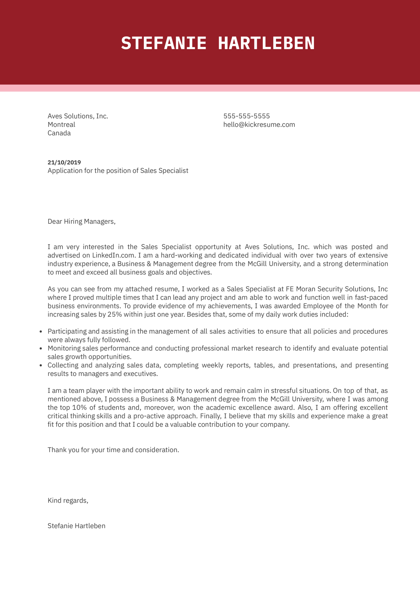 Chief Specialist Leed Cover Letter October 2021 - Resume throughout Leed Letter Template