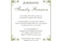 Class Reunion Flyer Templates Free | Family Reunion throughout Free Family Reunion Letter Templates