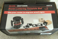 Craftsman Router Template Set 92573 For Sale Online | Ebay intended for Router Letter Templates