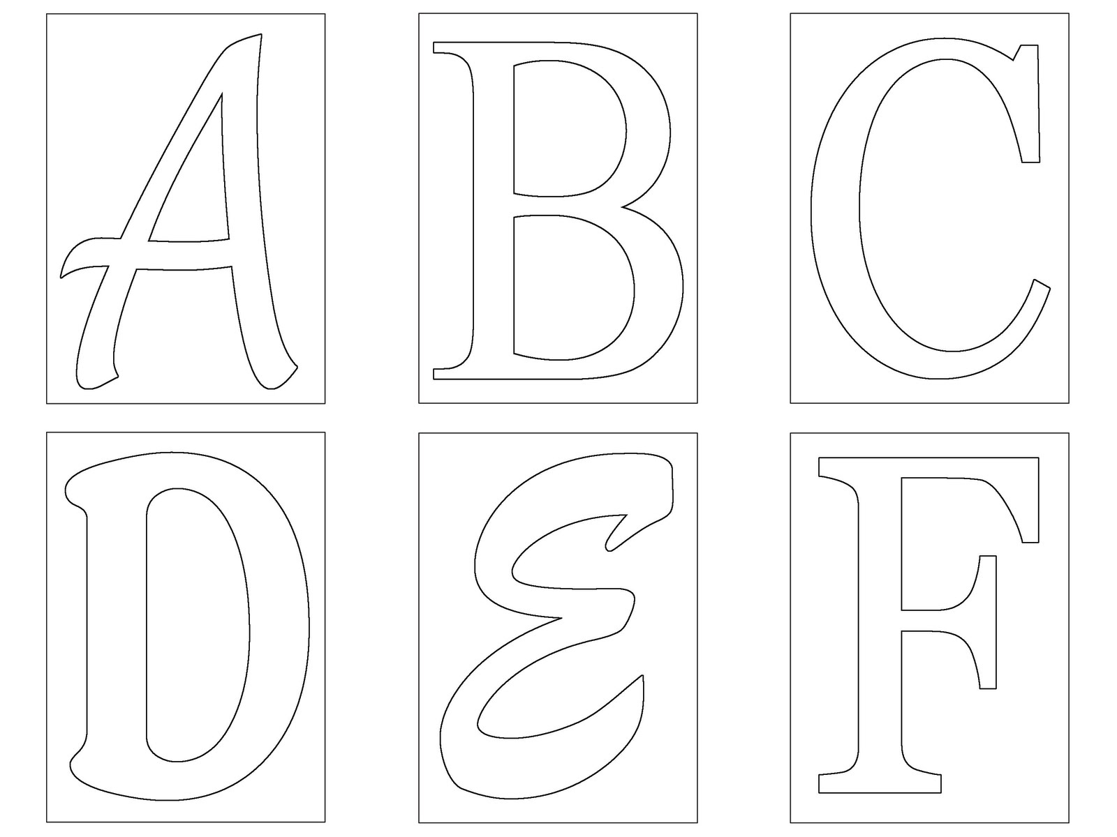 Free Letters To Print And Cut Out - 1000 Ideas About pertaining to Large Letter Templates