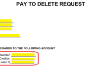 Free Pay For Delete Letter | Template And Sample – Pdf with Pay For Delete Letter Template