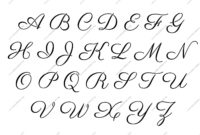 Free Printable Alphabet Stencil Letters Template for Fancy Alphabet Letter Templates