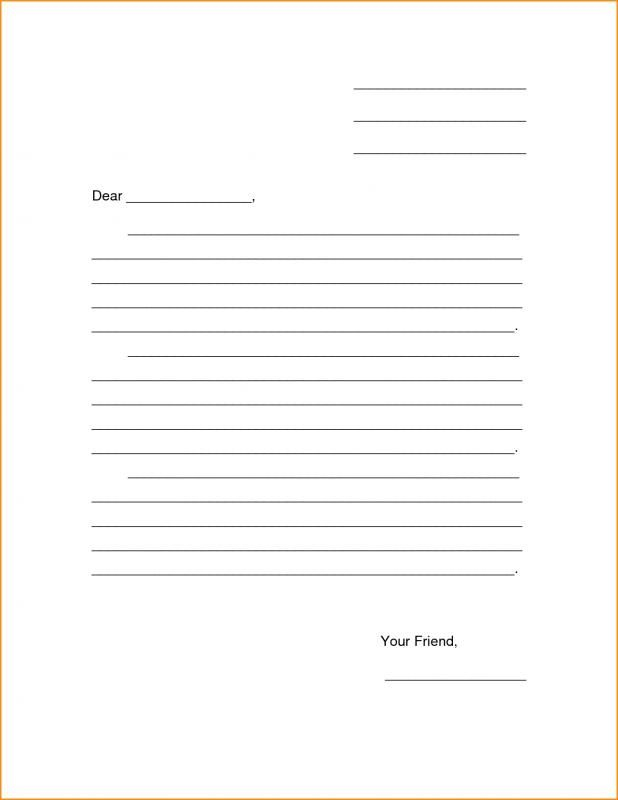 Free Printable Blank Invoice Templates | Letter Template intended for Letter Writing Template For Kids