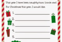 Free Printable Letter To Santa | Christmas Letter Template with regard to Christmas Letter Templates Free Printable