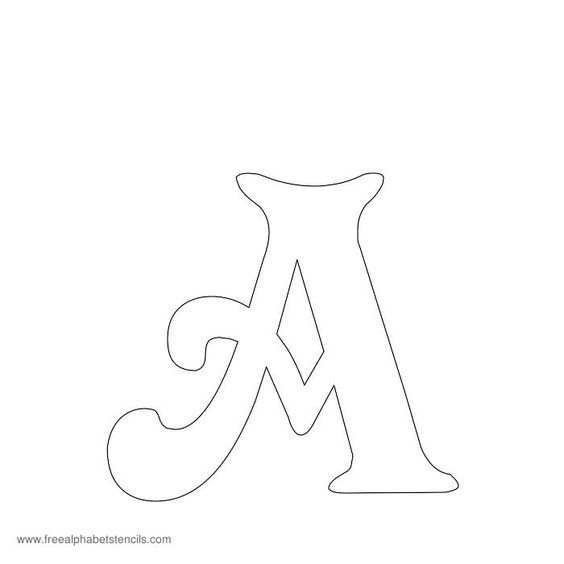 Free Printable Stencils For Alphabet Letters, Numbers regarding Large Letter Templates