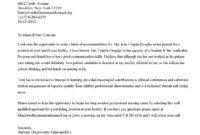 Healthcare Professional Letter Of Recommendation regarding Letter Of Recommendation Request Template