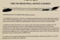 How Can I Change My Namedeed Poll – Noticias De Pollo for Deed Poll Name Change Letter Template