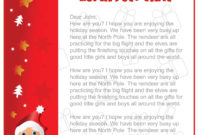 How To Create Free Printable Santa Letters | Free pertaining to Letter From Santa Template Word