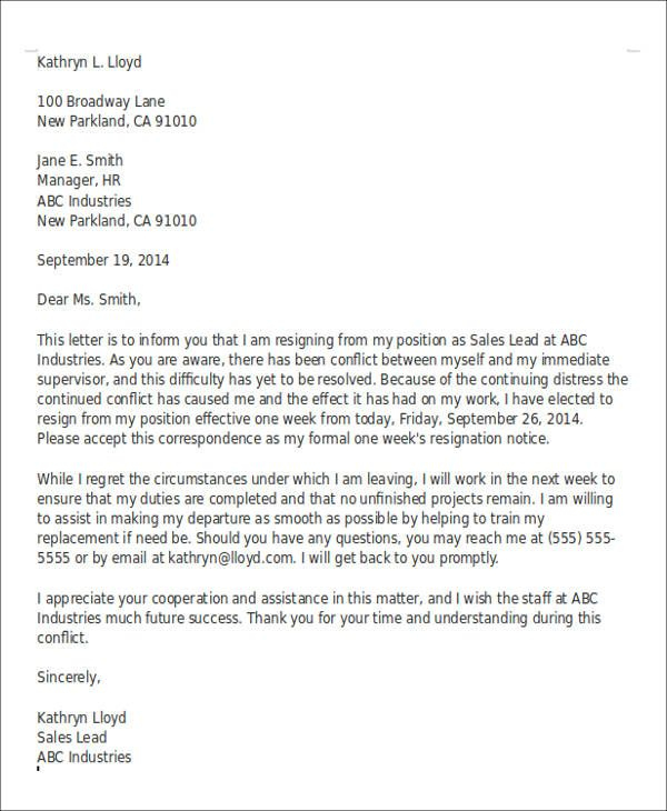 Incredible Resignation Letter Unhappy With Management regarding Template For Resignation Letter Singapore