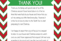 Instant Download Printable Pdf Santa Thank You Letter For regarding Goodbye Letter From Elf On The Shelf Template