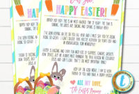 Letter From The Easter Bunny Template Printable Kids inside Letter To Easter Bunny Template