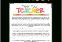 Letter To Parents Template From Teachers within Letters To Parents From Teachers Templates