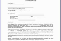 Loan Payoff Letter Template Database | Letter Template for Mortgage Letter Templates