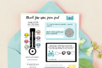 Pen Pal Stationery Printable Stationery For Kids | Etsy within Pen Pal Letter Template