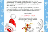 Personalised Letter From Santa inside Free Printable Letter From Santa Template