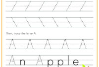 Practice To Write Letter A - Download This Educational for Letter I Template For Preschool