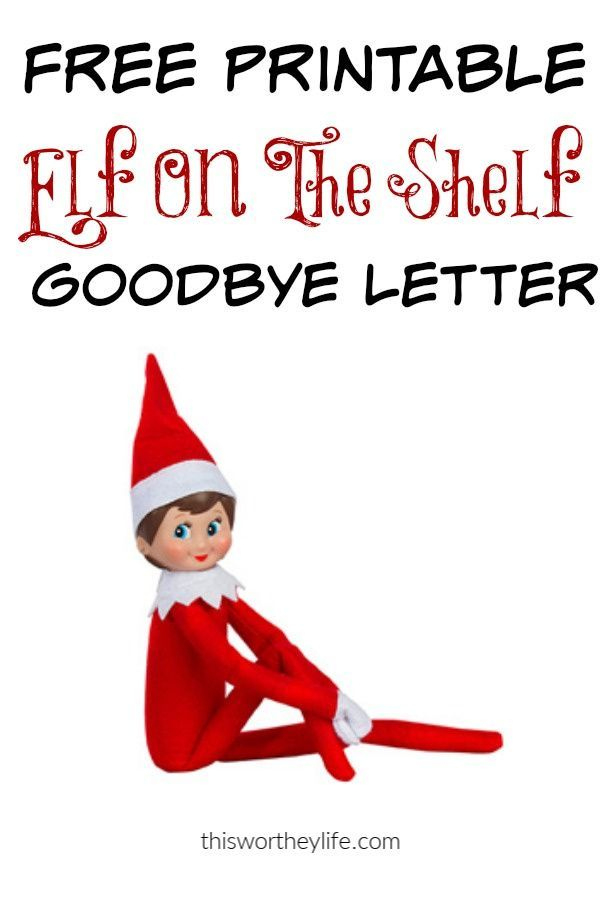 Printable Elf On The Shelf Goodbye Letter | Elf Goodbye within Elf Goodbye Letter Template