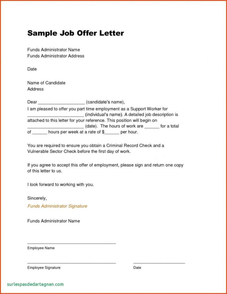 Printable Offer Of Employment Letter Template Canada pertaining to Counter Offer Letter Template