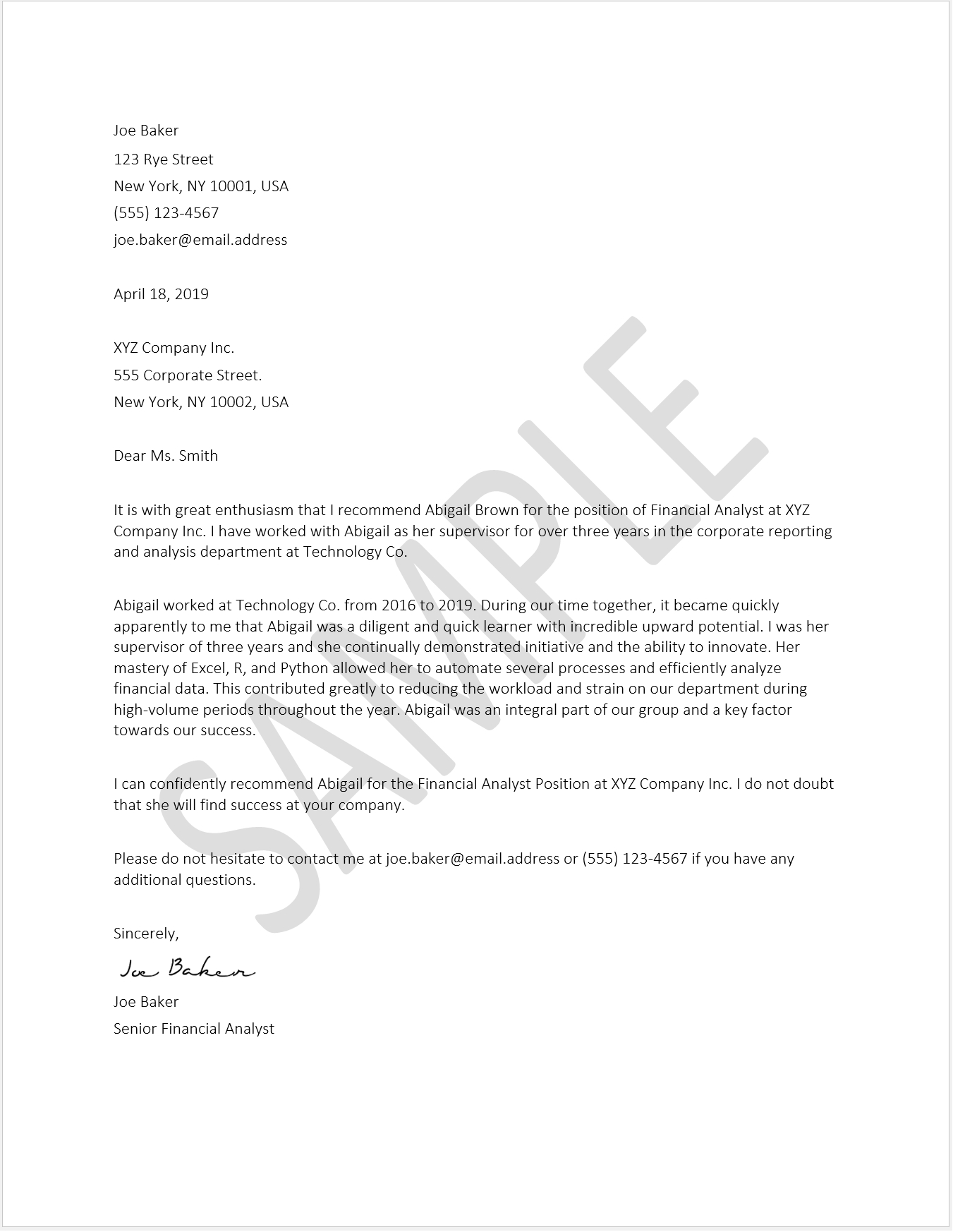 Reference Letter Template - Download Free Word Template throughout Letter Of Recommendation Request Template