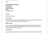 Resignation Letter Template | Resignation Letter throughout Draft Letter Of Resignation Template