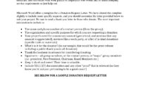 Sample Donation Request Letter For School pertaining to Letter Template For Donations Request