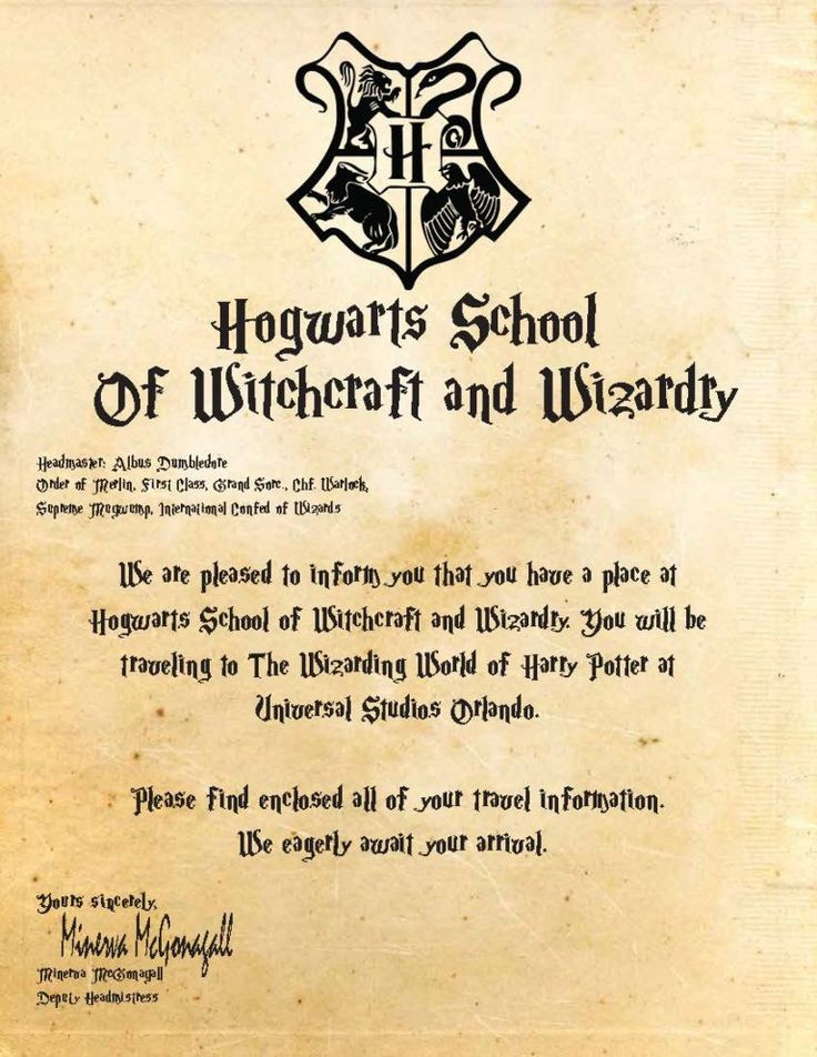 Universal Studios Adventure - Fantasmic Adventures pertaining to Harry Potter Letter Template