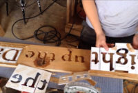 Woodworking: Make Custom Router Letter Stencils // How -To intended for Router Letter Templates